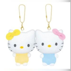 Sanrio Characters Pair Mini Plushie Mascot Strap
